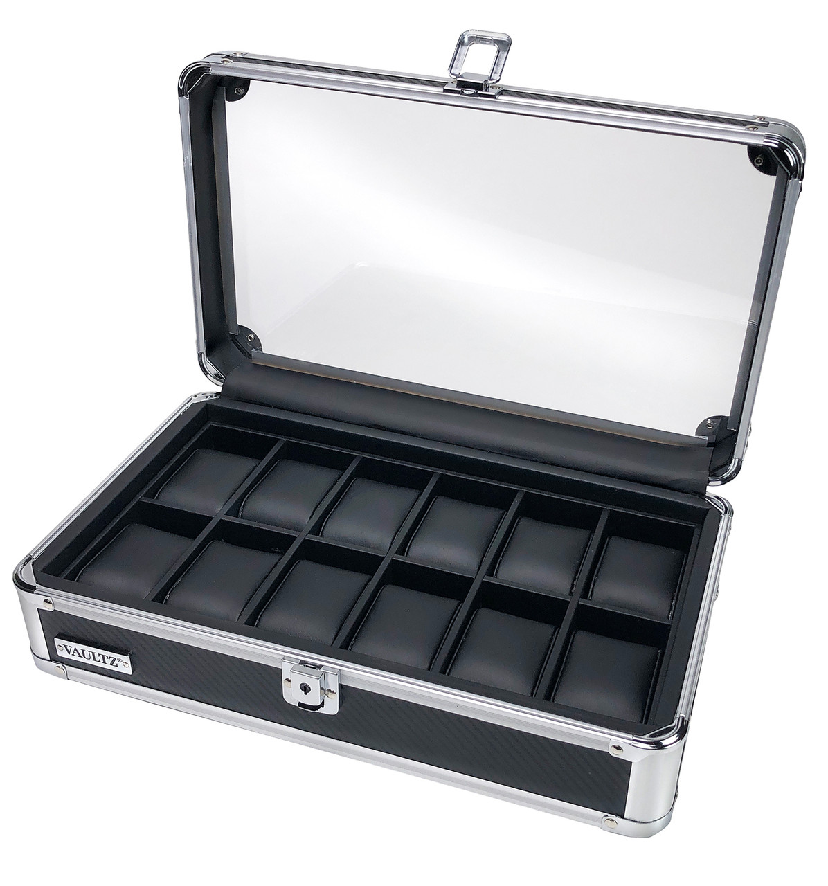 Vaultz Locking Medium Watch Case, Black VZ03978
