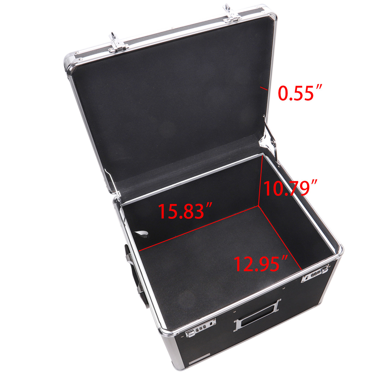 Black Locking Letter/Legal Chest - HIPAA Compliant - Vaultz