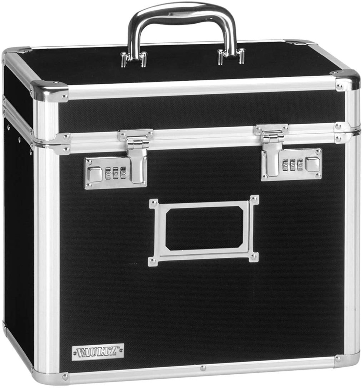 Vaultz Locking Letter Size Personal File Tote, Black, VZ01187-CAM