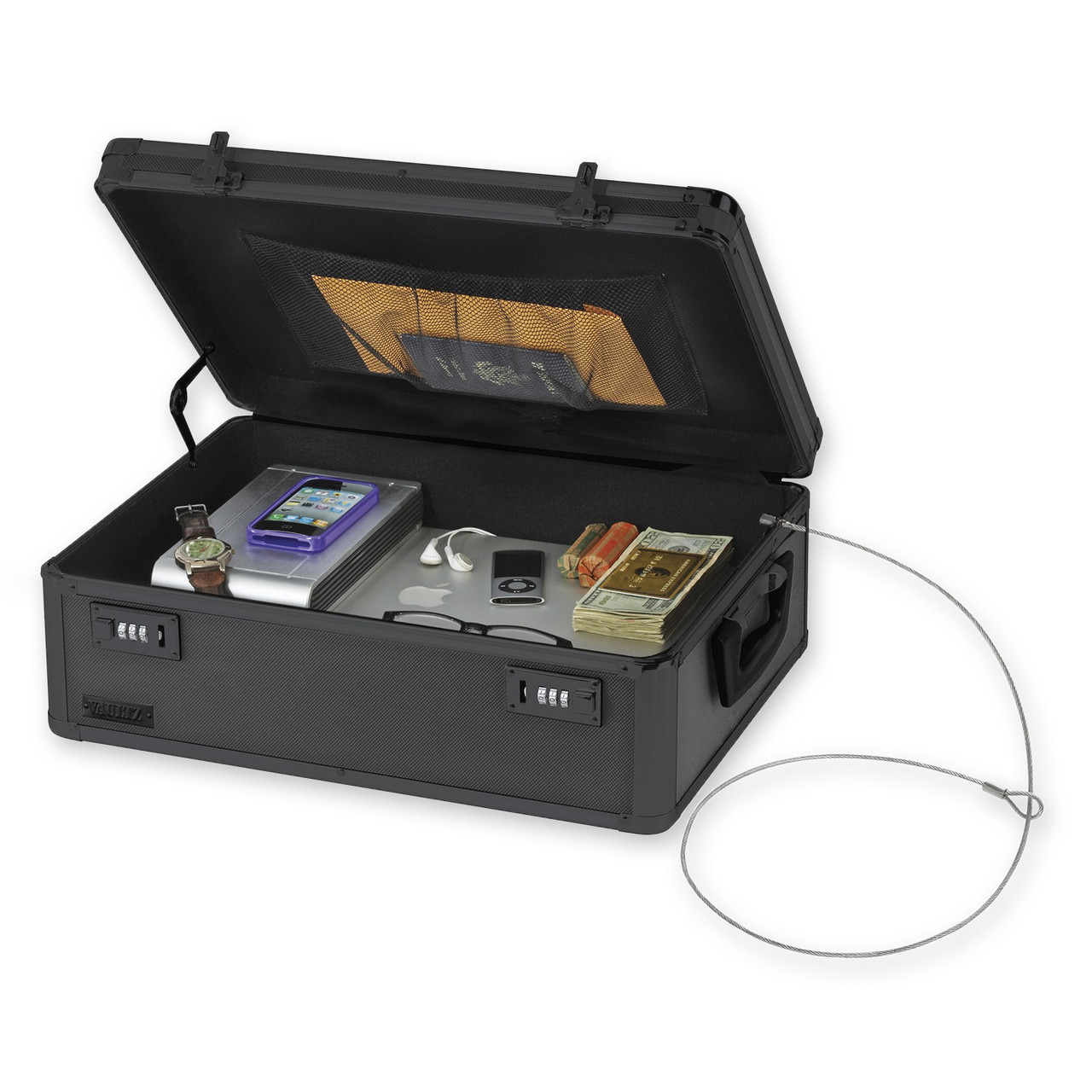 Vaultz Black on Black Locking Storage Chest - Vaultz - VZ00458