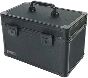 Vaultz Small Locking Storage Case with Dividers, Tactical Black - VZ00120