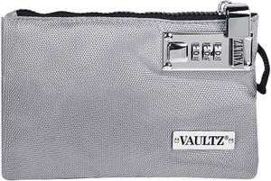 Vaultz Locking Accessories Pouch, 5x8, Gray - VZ03904