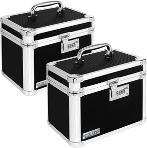 Vaultz Personal Storage Box, Black, 2 PK