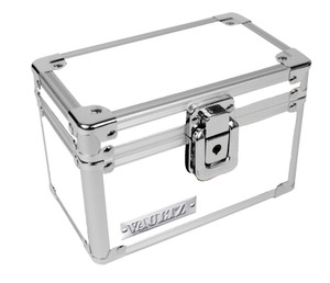 Vaultz® Vaultz Locking Two-Drawer Index Card Box, Holds 3,000 4 x 6 Cards,  17.5 x 14 x 6.5, Black