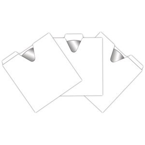 Vaultz CD File Folders 100 Pack, White - VZ01096
