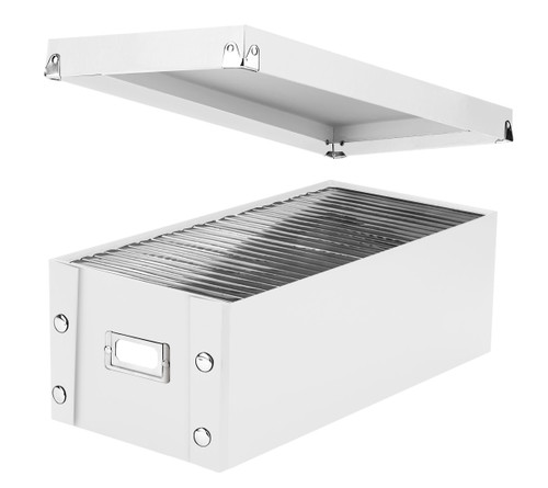 DVD Storage Box, White - 26 DVD Capacity - Snap-N-Store