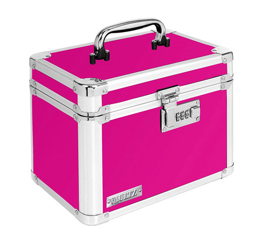 Vaultz Locking Security Box, Pink - VZ00802 Vaultz Locking Security Box, Pink - VZ00802