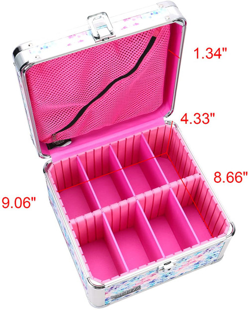 Vaultz Divided Storage Box, Pink Bling - VZ03892
