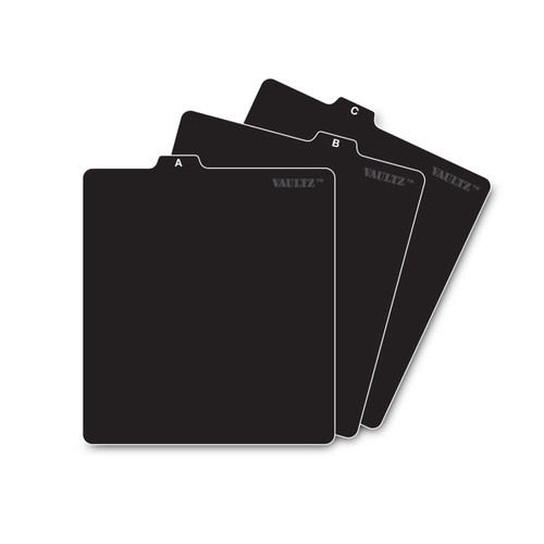 Vaultz CD File Folder Guides, Black - VZ01176
Vaultz CD File Folder Guides, Black - VZ01176