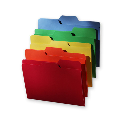 Find It All Tab Letter Size File Folders, Assorted Colors, 80 Pack - FT07070