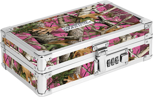 Vaultz Locking Security Box, Pink Blossom Floral - VZ03807