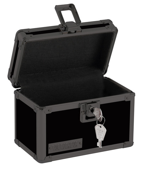 Vaultz Locking 3x5 Index Card Box, Tactical Black - VZ00315