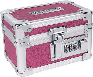 Vaultz Locking Security Box, Pink Blossom Floral - VZ03807