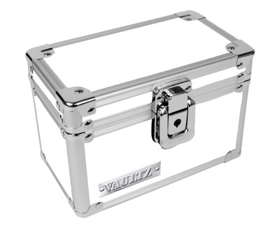 Vaultz Locking 3x5 Index Card File Box, White - VZ00174