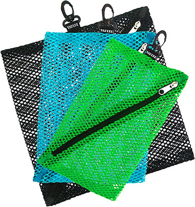 Vaultz Mesh Storage Bags, Assorted Colors, 3 Pack - VZ00321