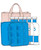 Six Pack Casa Dragones Blanco con 2 moldes para hielo y 1 tote bag