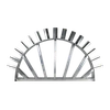 SINGLE SHOT RACK - ALL ALUMINUM 15 POSITION HALF MOON SHAPE RACK