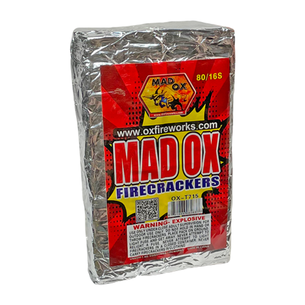 MAD OX FIRECRACKERS 16S (FULL BRICK) 80/16