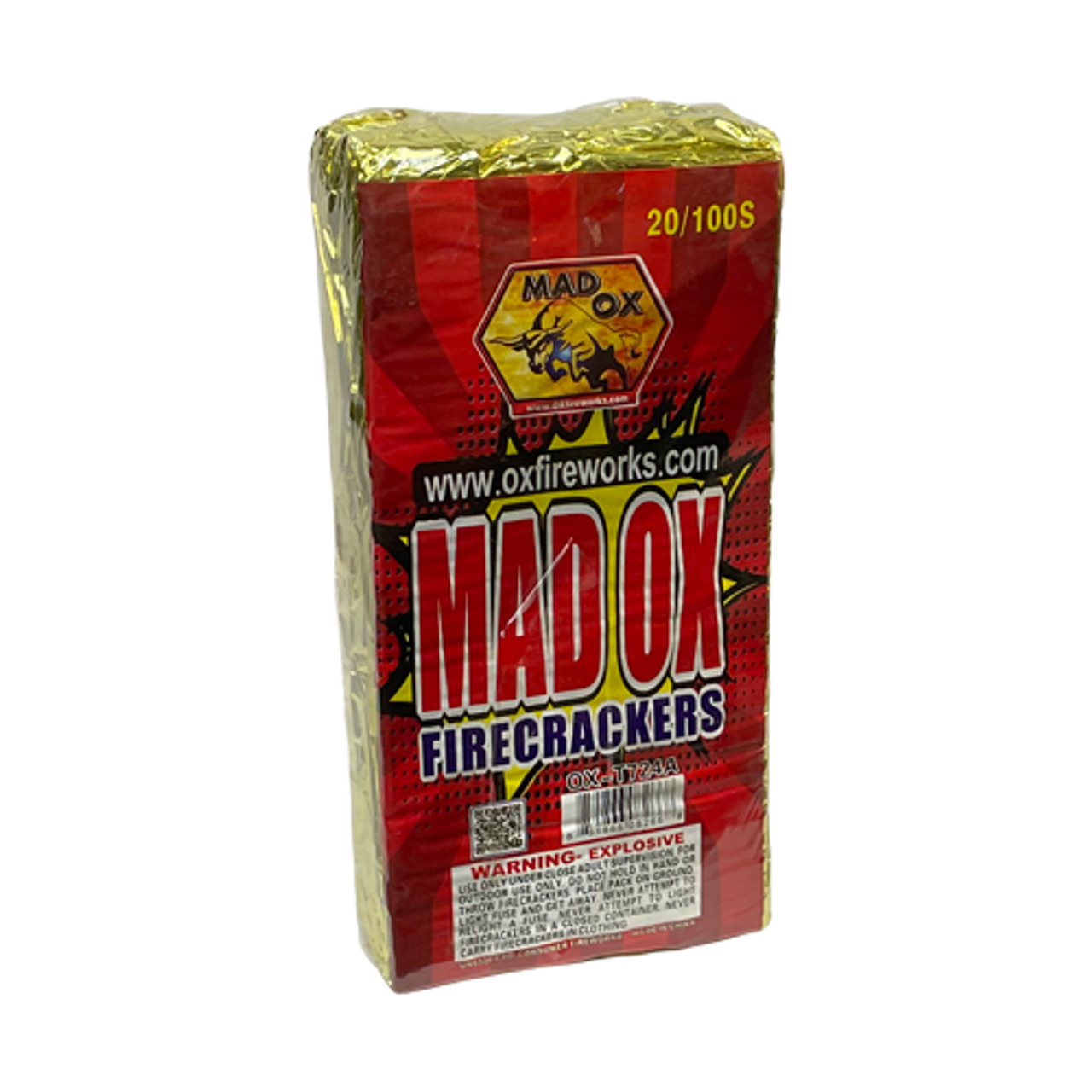 MAD OX FIRECRACKERS 100S BRICK 20/100