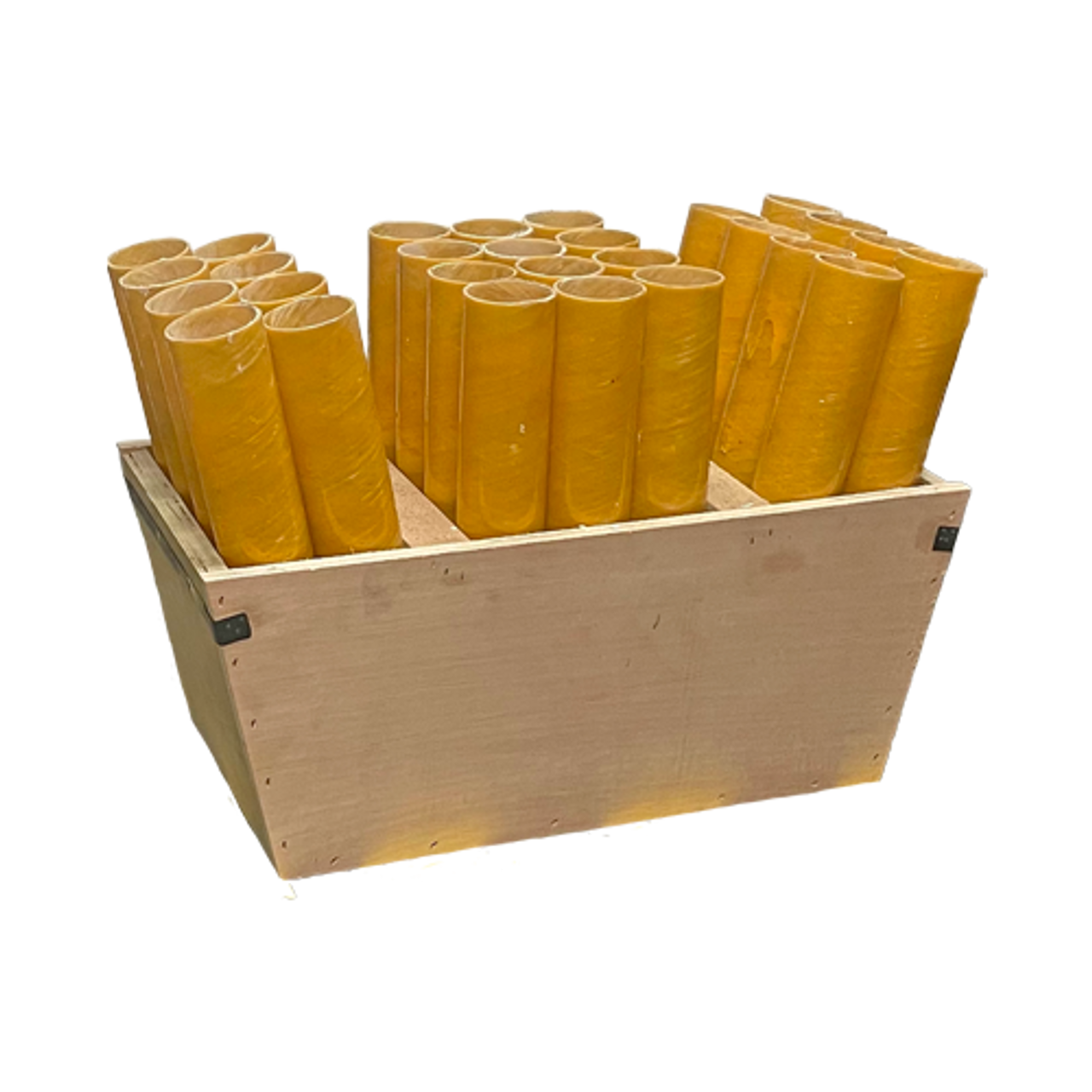 MORTAR RACK - W/ 28 ANGLED 1.91IN YELLOW FIBERGLASS TUBES