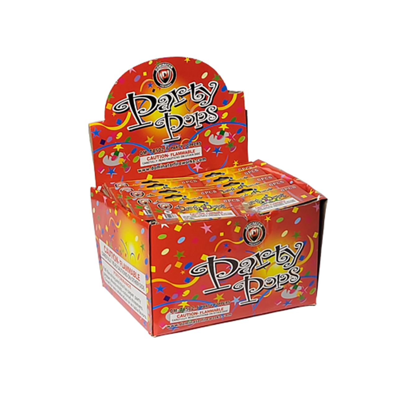 PARTY POPPERS 12/6