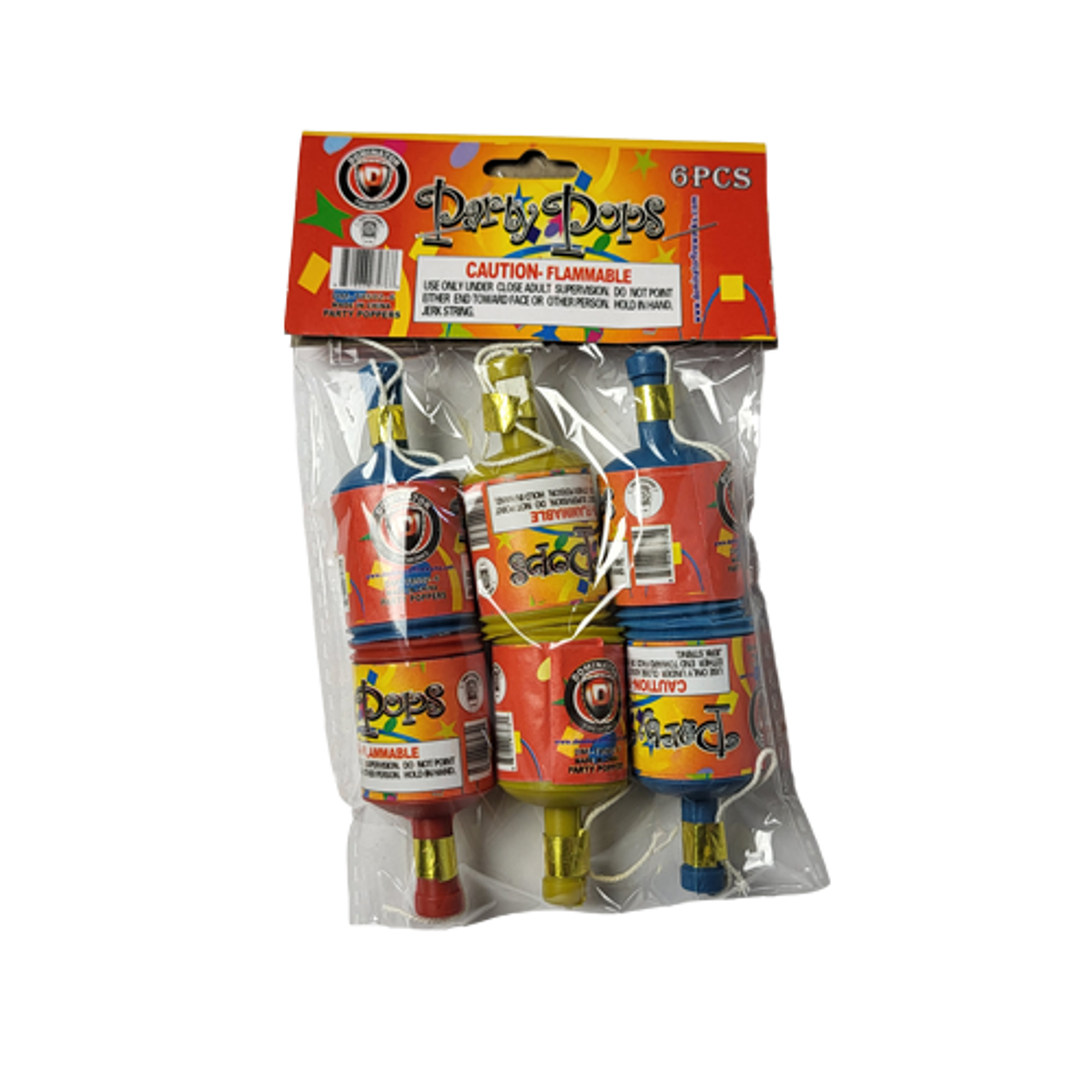 PARTY POPPERS 12/6