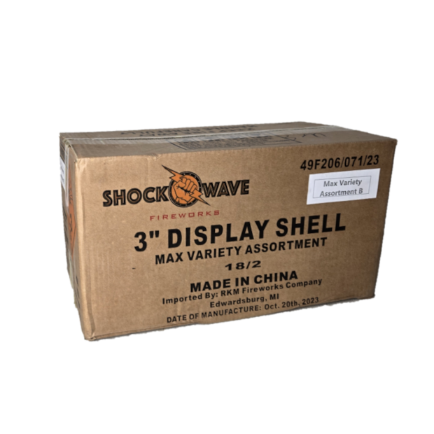3" SHOCK WAVE MAX VARIETY ASSORTMENT B 18/2