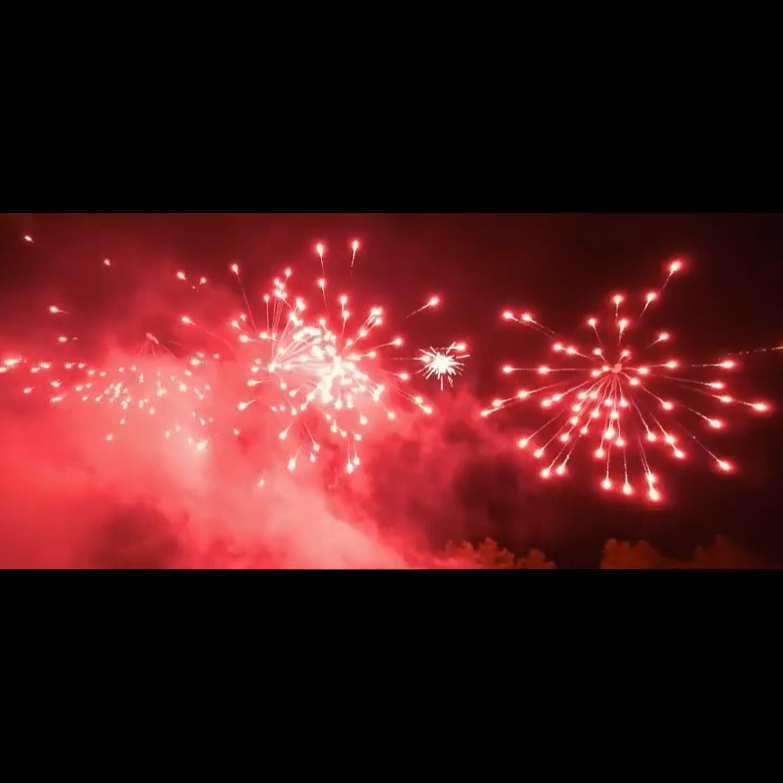 SLICE - 5 SHOT RED PEONY W/ RED MINE (FAN)