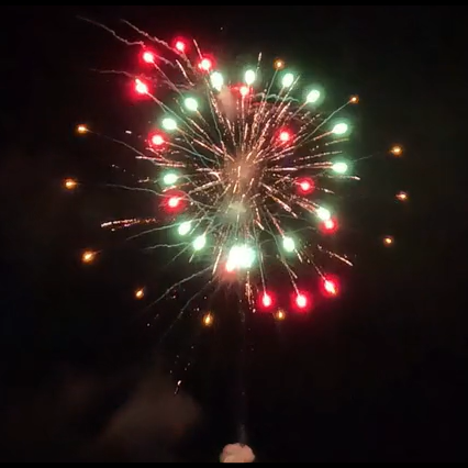 36 SHOT 2.5" COLOR RING BROCADE CROWN PISTIL