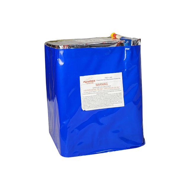 CAKE - 25 SHOT RED WAVE CROSSETTE (5-7 SEC)