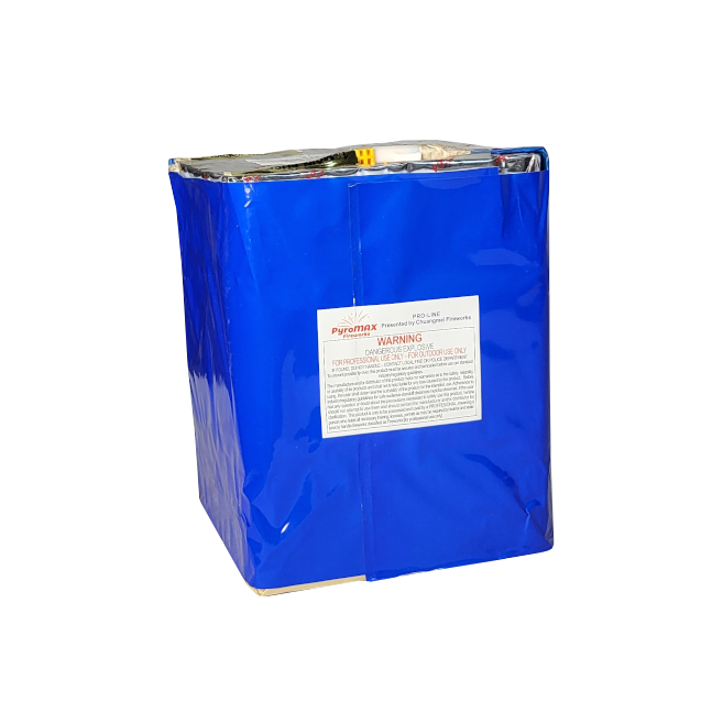 CAKE - 25 SHOT SILVER WAVE CROSSETTE (5-7 SEC)