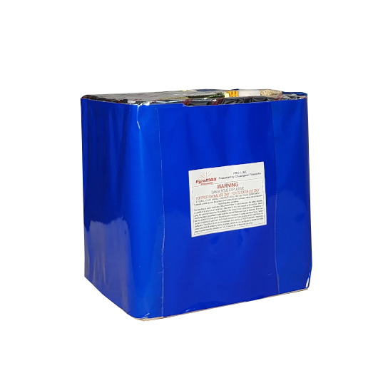 CAKE - 36 SHOT RED STROBE / WHITE STROBE / BLUE PEONY W/ MINE