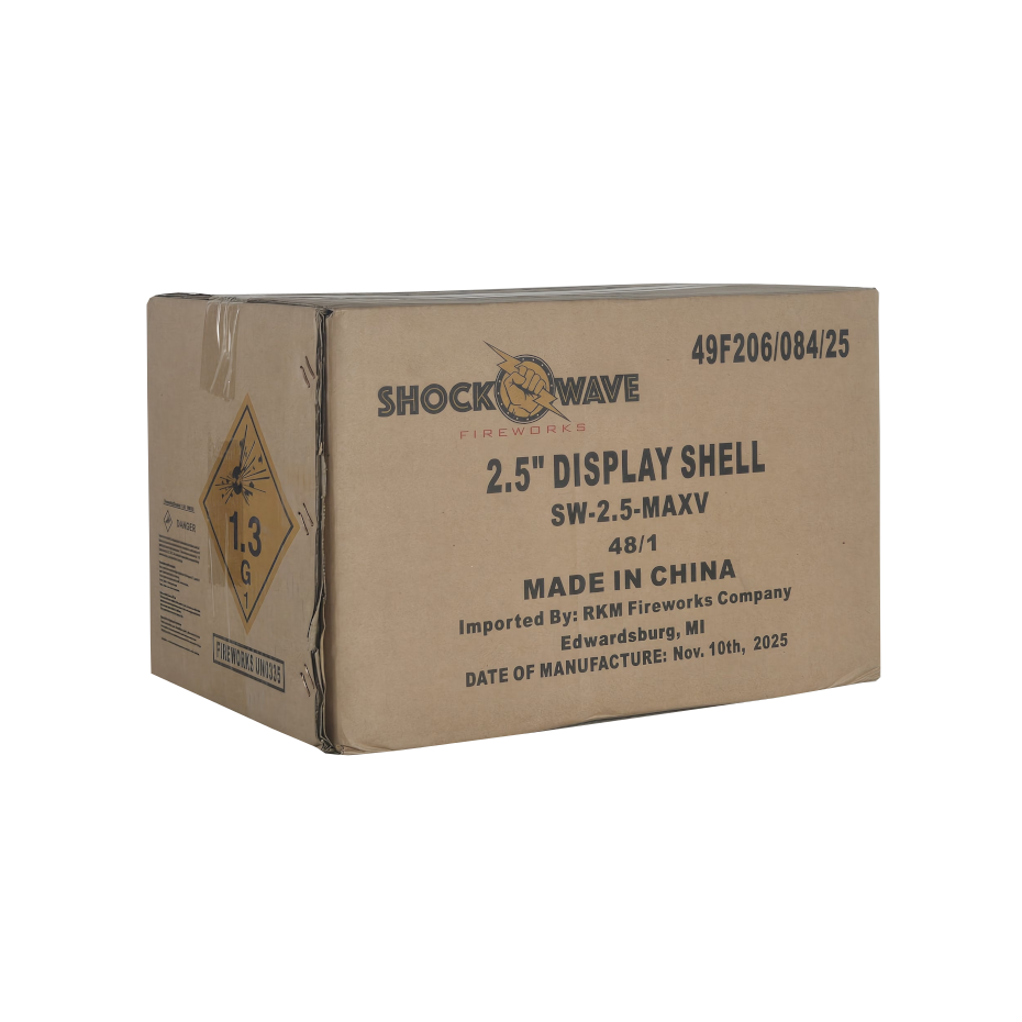 2.5" SHOCK WAVE MAX VARIETY ASSORTMENT  42/1 COLOR + 3/2 SALUTES