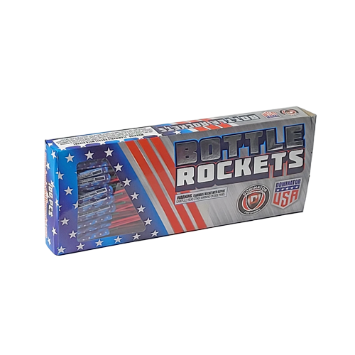 Large Bottle Rockets DOMINATOR USA 100 PACK BOTTLE ROCKETS 100/1