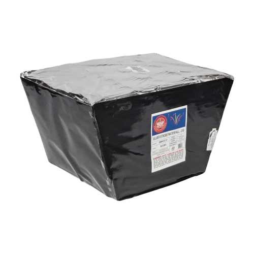 25 SHOT FAN SILVER STROBE WATERFALL