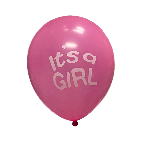 GENDER REVEAL - 12" PINK BALLOONS 6/1