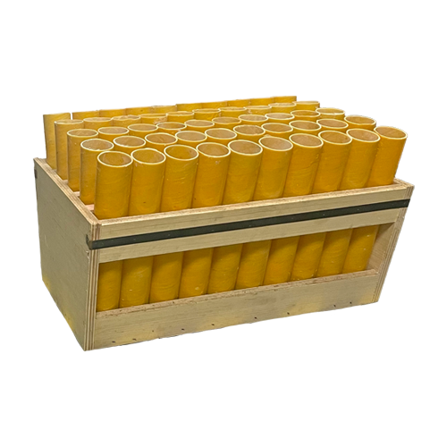 MORTAR RACK - W/ 50 ANGLED 1.91IN YELLOW FIBERGLASS TUBES