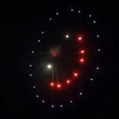 4" TWINKLING EYES SMILE FACE WITH TAIL