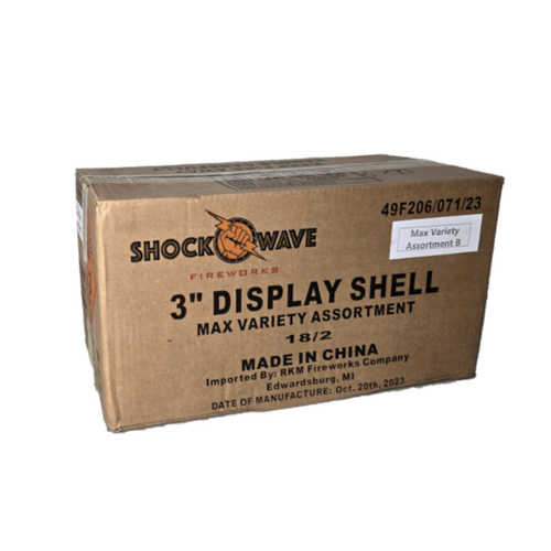 3" SHOCK WAVE MAX VARIETY ASSORTMENT B 18/2