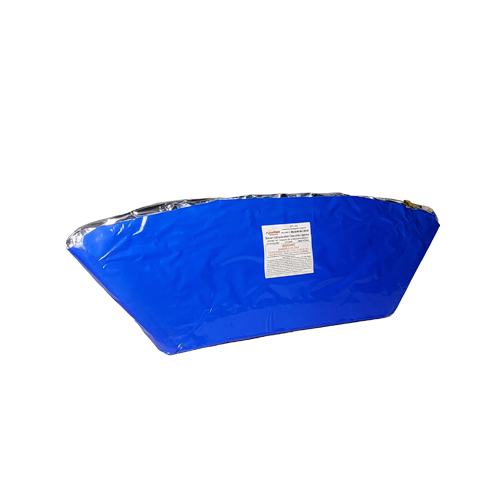 SLICE - 11 SHOT BLUE STAR + GOLD STROBE WILLOW + GREEN STROBE 3 LAYER MINE (FAN)