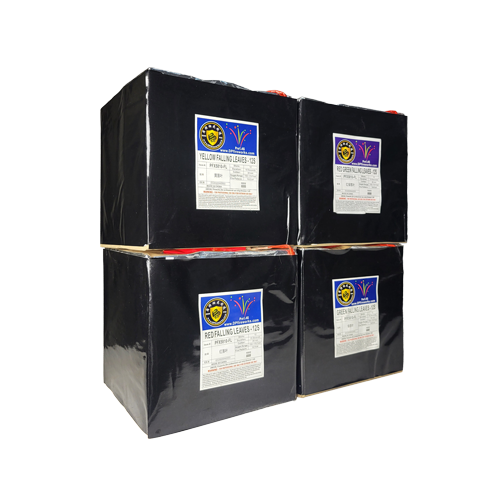 CAKE - 12 SHOT MULTI COLOR FALLING LEAVES CAKE - 12 SHOT MULTI COLOR FALLING LEAVES