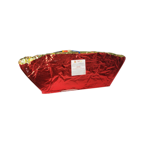 SLICE - 11 SHOT GREEN STROBE + RED STROBE WILLOW + BLUE PEONY 3 LAYER MINE (FAN)