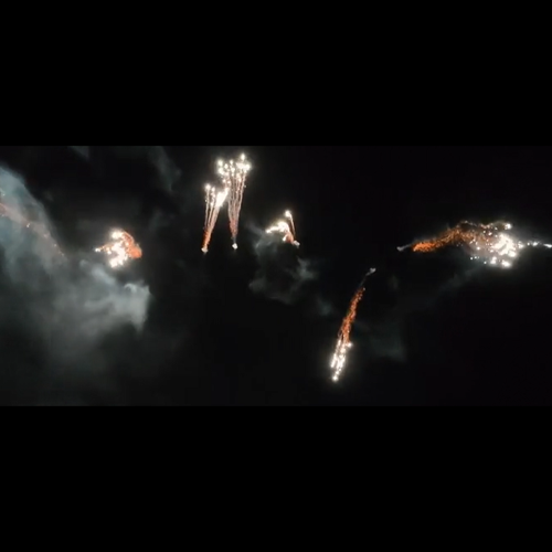 SLICE - 7 SHOT SILVER STROBE WILLOW WATERFALL (FAN)