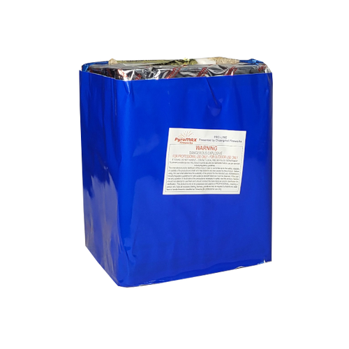 CAKE - 25 SHOT SILVER STROBE WILLOW HORSETAIL + RED STROBE W/ SILVER STROBE TAIL (5-7 SEC)