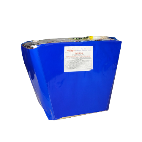 CAKE - 25 SHOT PURPLE SMOKE COMET TO THUNDER - INSTANT (FAN)