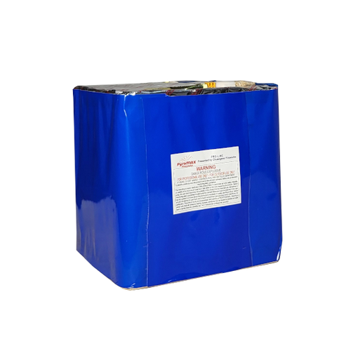 CAKE - 36 SHOT RED STROBE / WHITE STROBE / BLUE PEONY W/ MINE