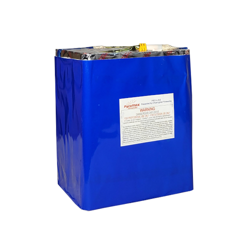 CAKE - 25 SHOT COLOR STROBE WILLOW W/ COLOR STROBE MINE + GOLD CROWN TAIL