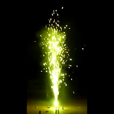 COLOR FOUNTAIN - 1 SEC 10M GREEN W/ 2M E-MATCH