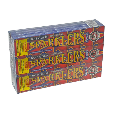 #8 GOLD ELECTRIC SPARKLER 12/6