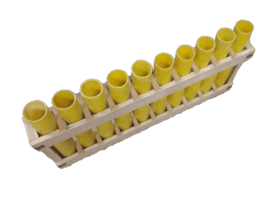 MORTAR RACK - W/ 10 1.91 INCH YELLOW FIBERGLASS TUBES